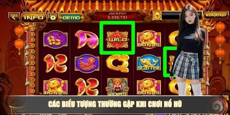 Các biểu tượng thường gặp khi chơi nổ hũ